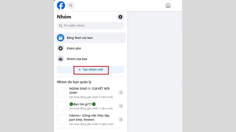 Lập nhóm trên Facebook