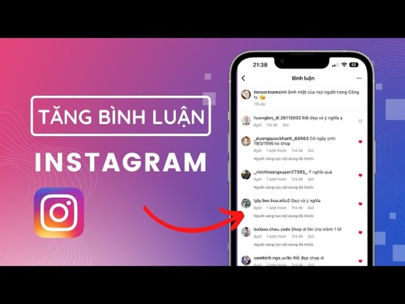 Nổi bật trên Instagram với nhiều bình luận