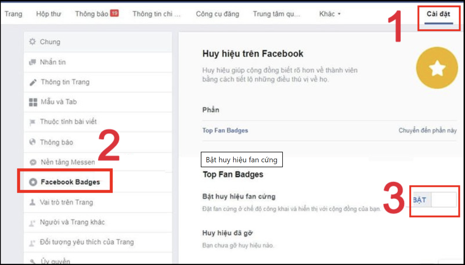 Cách Bật Huy Hiệu Fan Cứng Trên Facebook