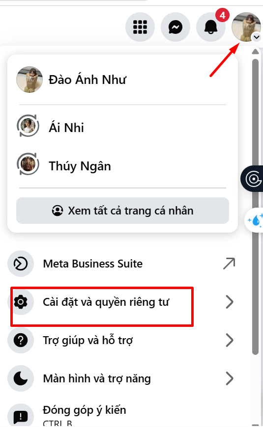 Cách thêm email vào Facebook trên máy tính