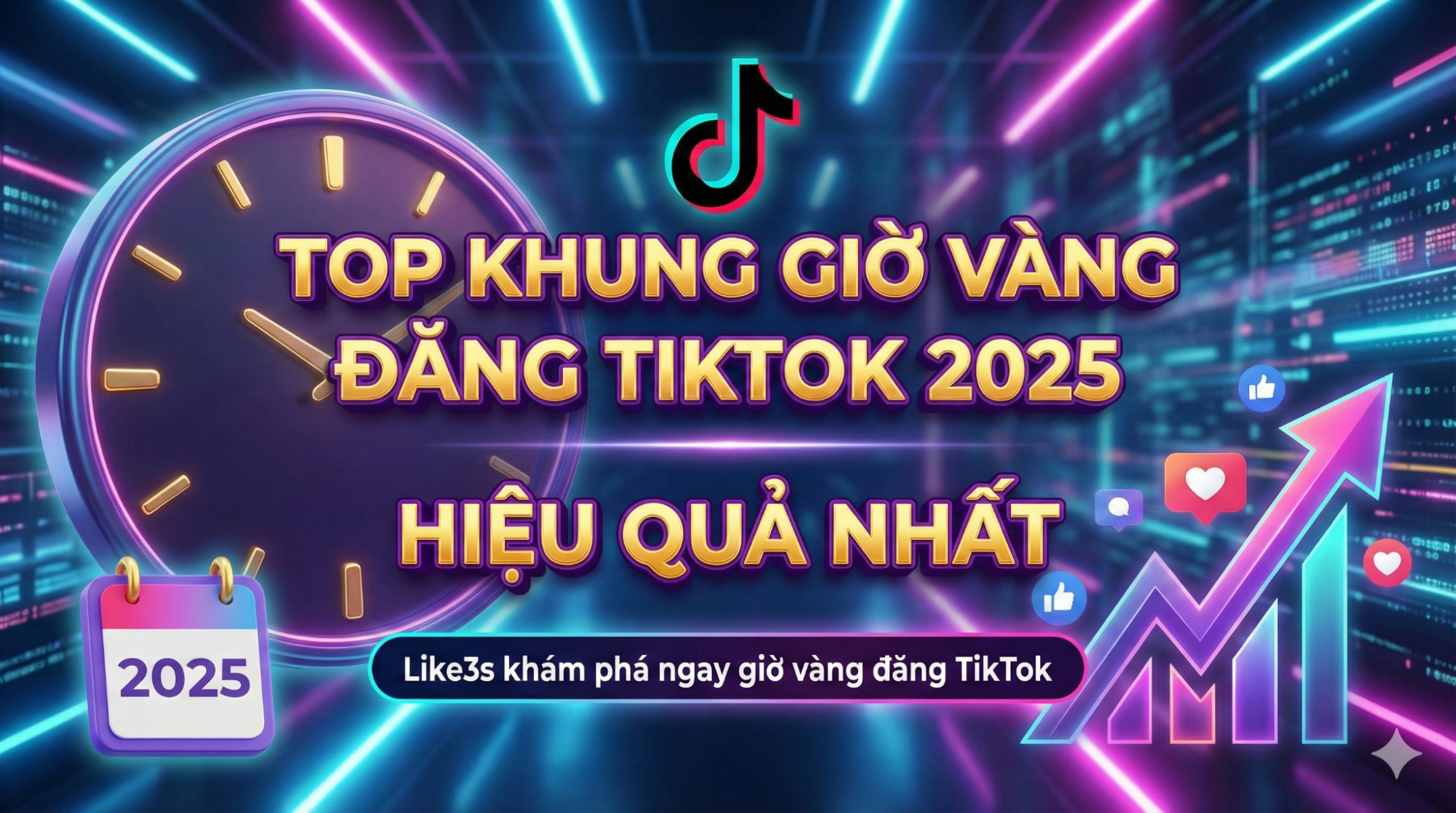 Top khung Giờ vàng đăng TikTok 2025 hiệu quả nhất