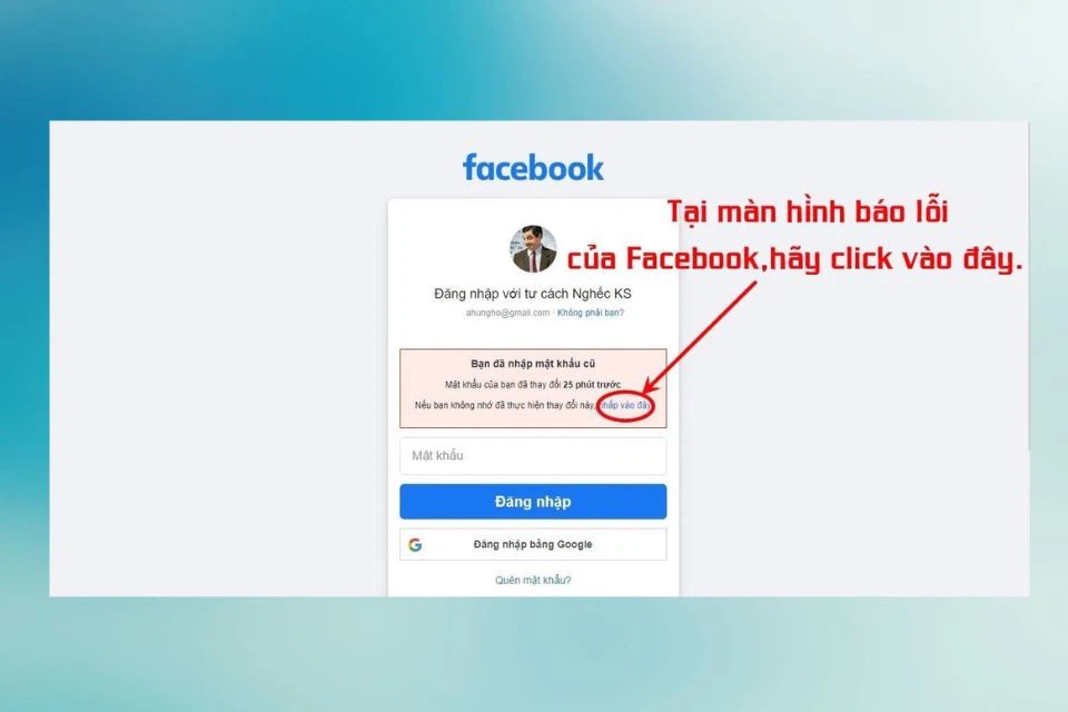 cách lấy lại facebook bị hách