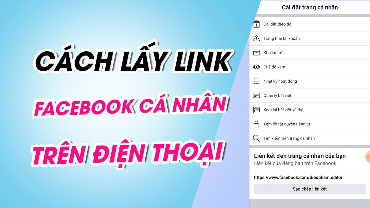 sao chép link FB
