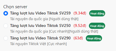 Giá dịch vụ lưu video tiktok