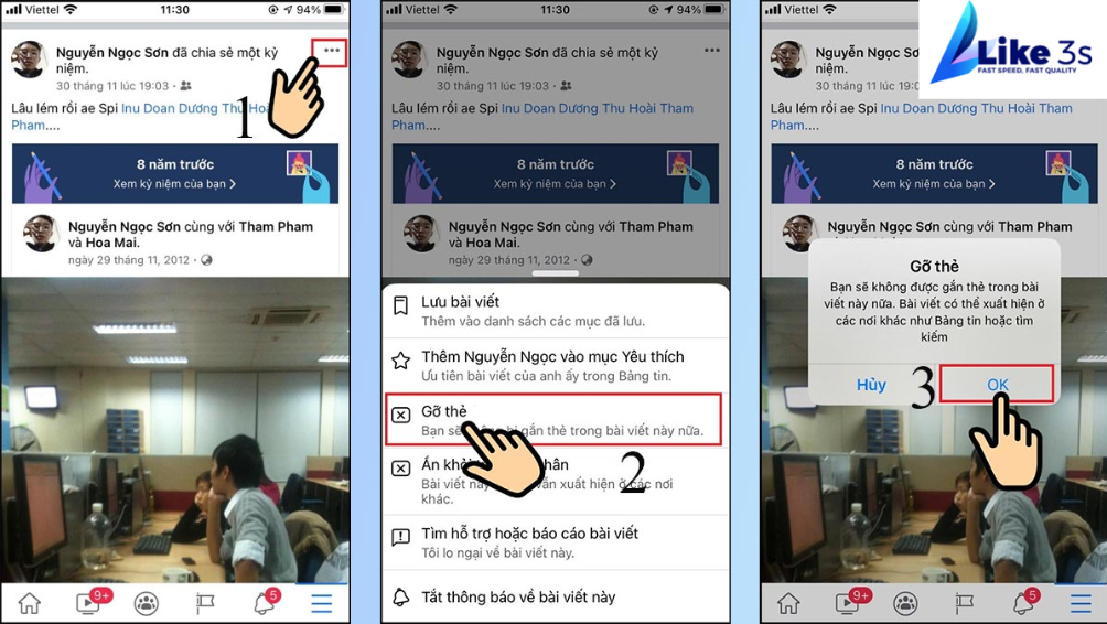 Chia sẻ mẹo gỡ tag khỏi bài đăng Facebook để không bị làm phiền | Like3s