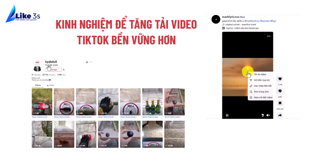 Kinh nghiệm để tăng tải video Tiktok bền vững hơn