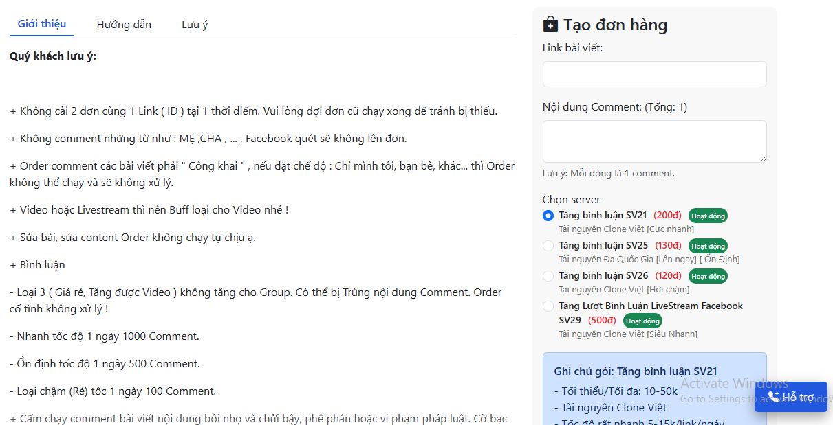 Tăng Buff Mua Hack Lượt Comment Bình Luận Bài Viết Facebook Giá Rẻ