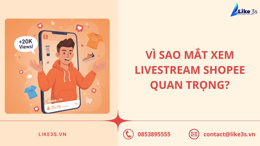 Vì sao mắt xem livestream Shopee quan trọng