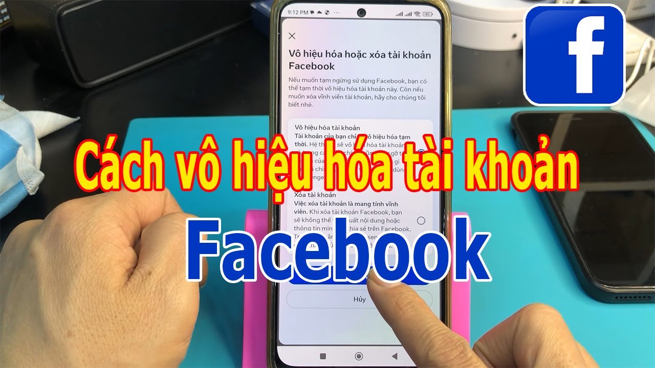 Vô hiệu hóa tài khoản Facebook