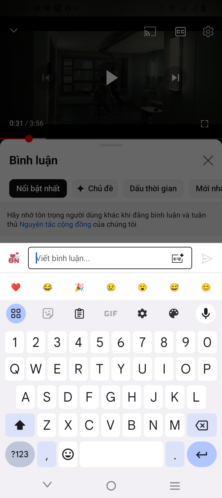 cách bình luận youtube